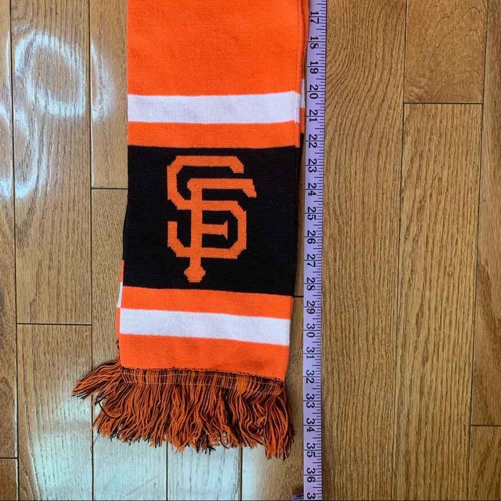 MLB San Francisco GIANTS Unisex Team Stripe Scarf Fall Winter Collectible